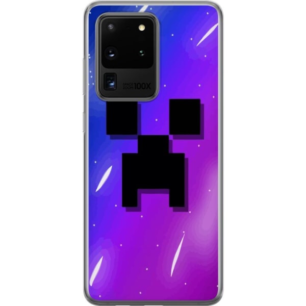 Samsung Galaxy S20 Ultra Läpinäkyvä kuori Minecraft