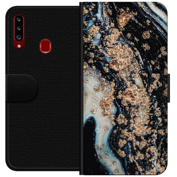 Kompatibelt Plånboksfodral till Samsung Galaxy A20s Jet