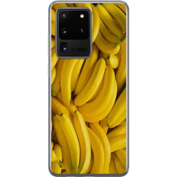 Samsung Galaxy S20 Ultra Genomskinligt Skal Banana Pattern –