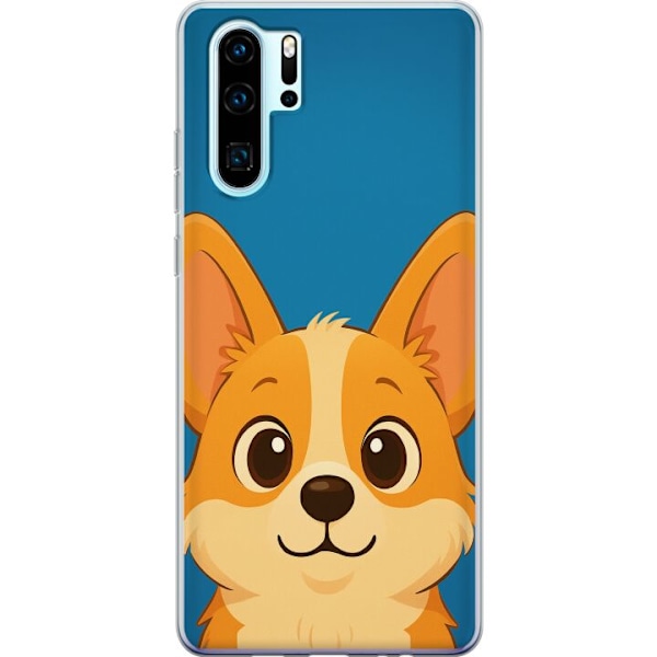 Huawei P30 Pro Läpinäkyvä kuori Hello Corgi