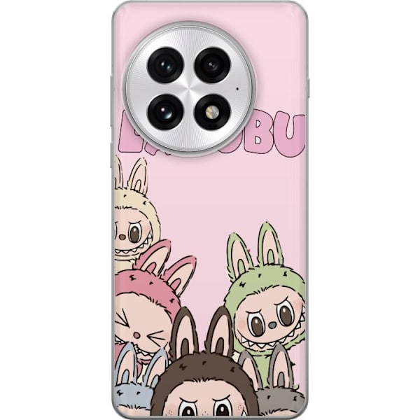 OnePlus 13 Genomskinligt Skal Labubu Pop Mart Karaktärer Figurer Samlarobjekt Populär Figurserie Design Pop Mart Toy Art Motiv