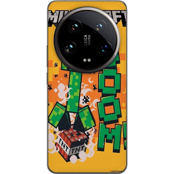 Xiaomi 14 Ultra Genomskinligt Skal Minecraft Boom
