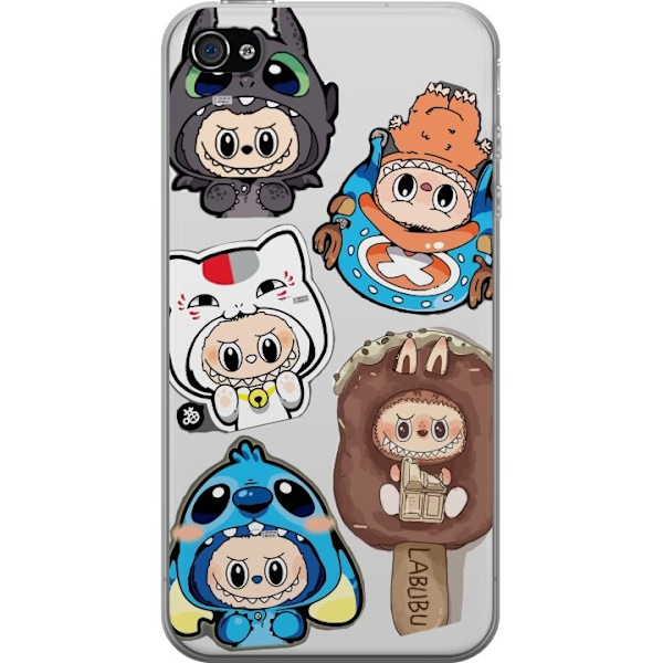 Apple iPhone 4s Läpinäkyvä kuori Labubu hahmokokoelma - Pop