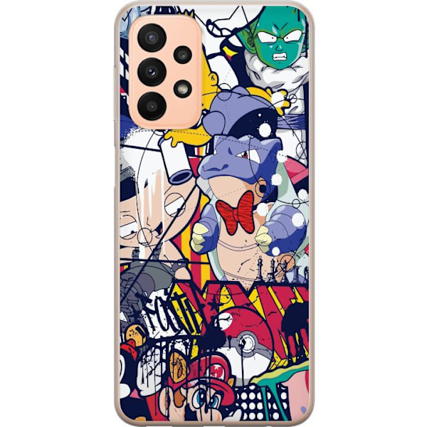 Samsung Galaxy A23 5G Läpinäkyvä kuori Animoidut