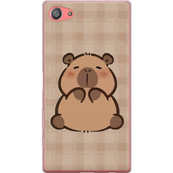 Sony Xperia Z5 Compact Gjennomsiktig deksel Mobilskal kawaii capybara flera figurer japansk stil