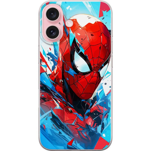 Apple iPhone 16 Genomskinligt Skal Spiderman