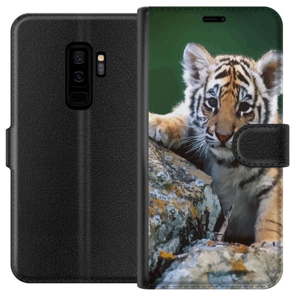 Kompatibelt Plånboksfodral till Samsung Galaxy S9+ Tiger