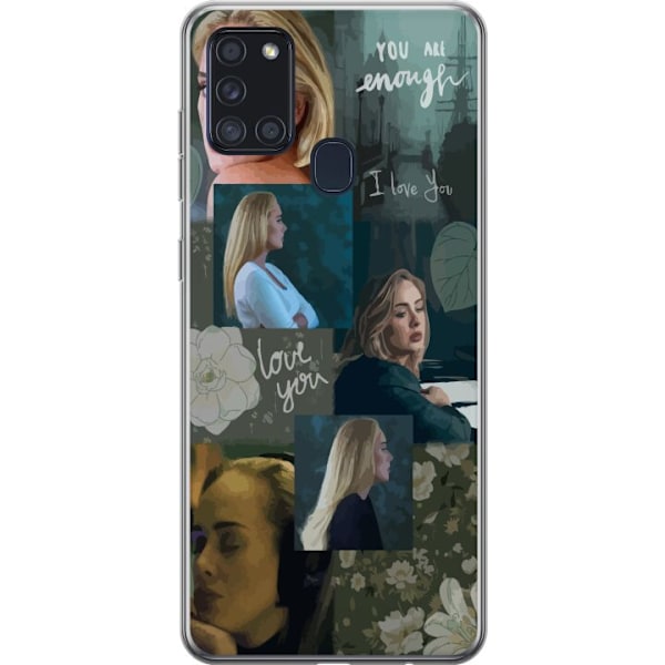 Samsung Galaxy A21s Läpinäkyvä kuori Adele