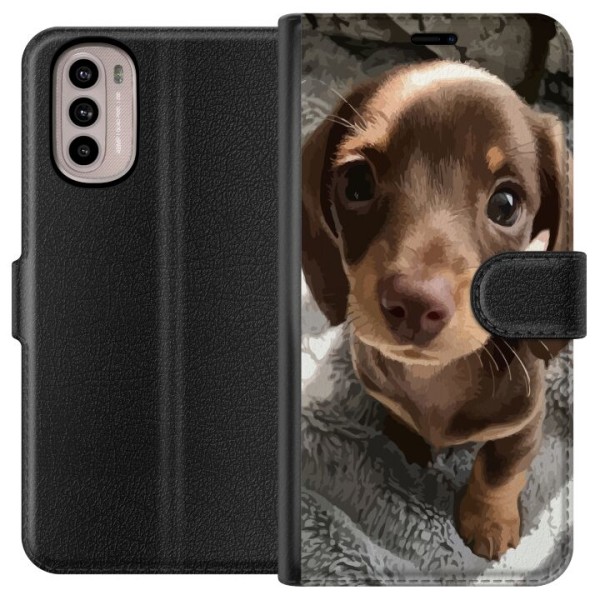 Motorola Moto G31 Lommeboketui Søt Hund