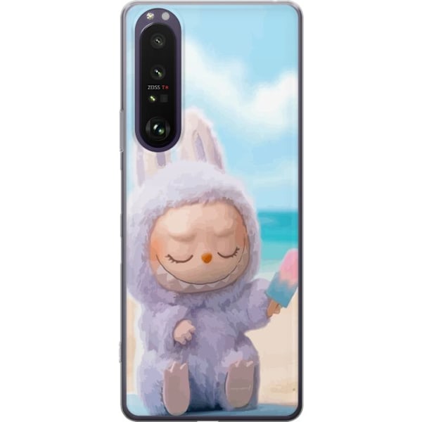Sony Xperia 1 III Läpinäkyvä kuori Labubu Vaaleanpunainen T
