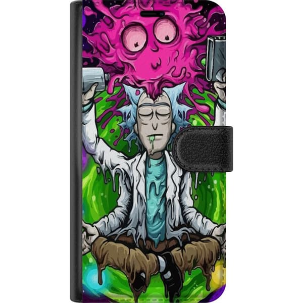 Kompatibel Tegnebogsetui til Xiaomi Redmi Note 9 Rick og Morty