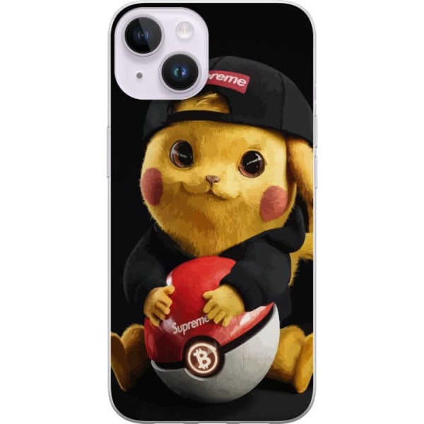 Apple iPhone 14 Gennemsigtig cover Pikachu Supreme