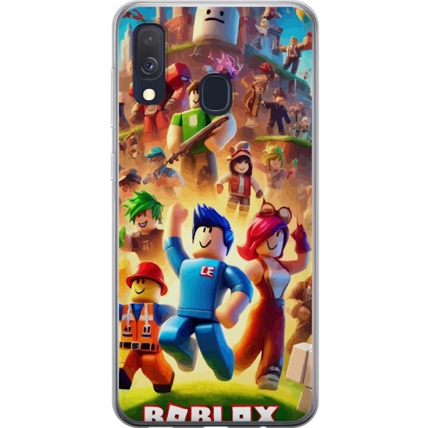 Samsung Galaxy A40 Gennemsigtig cover Roblox