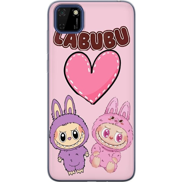 Huawei Y5p Gennemsigtig cover Labubu Pink Monster