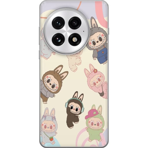 OnePlus 13 Gennemsigtig cover Labubu Pop Mart Samling Motiv Figur Samling Design Populært Art Toy Pop Mart Kreativ Grafisk