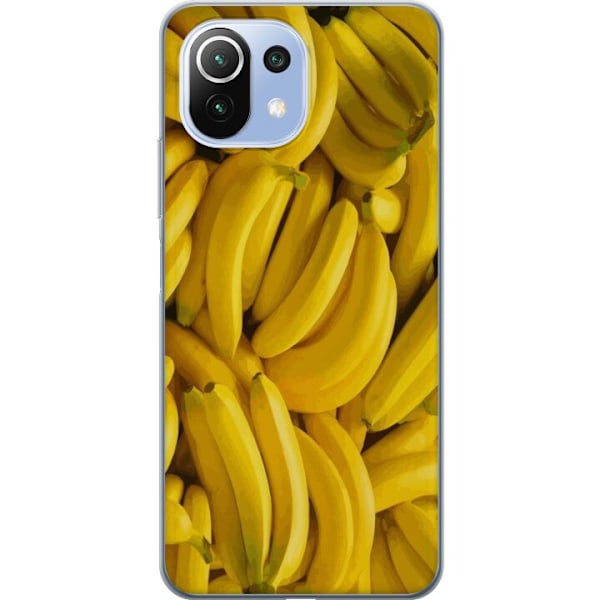 Xiaomi 11 Lite 5G NE Genomskinligt Skal Banana Pattern – lek