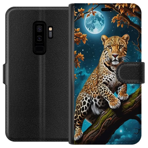 Kompatibelt Plånboksfodral till Samsung Galaxy S9+ Leopard