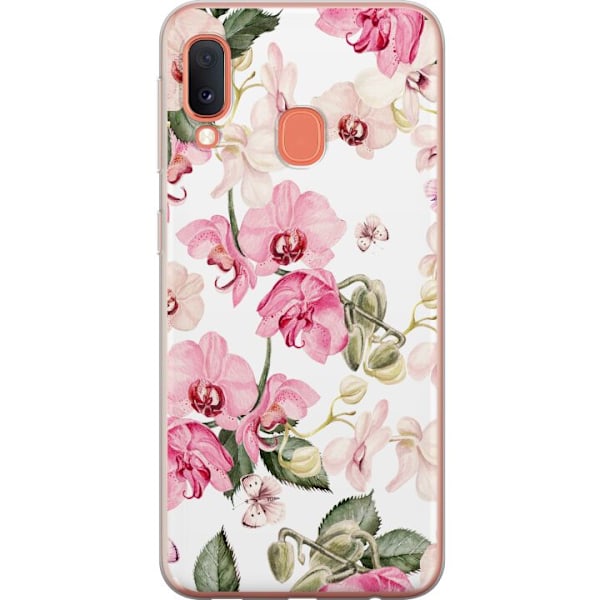 Samsung Galaxy A20e Skal / Mobilskal - Blommor