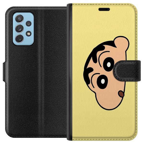 Samsung Galaxy A72 5G Tegnebogsetui Peeking Shinchan