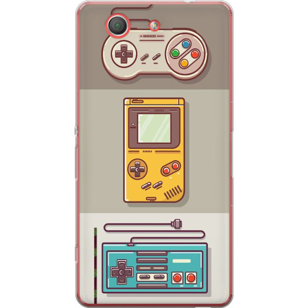 Sony Xperia Z3 Compact Genomskinligt Skal Nintendo Retro