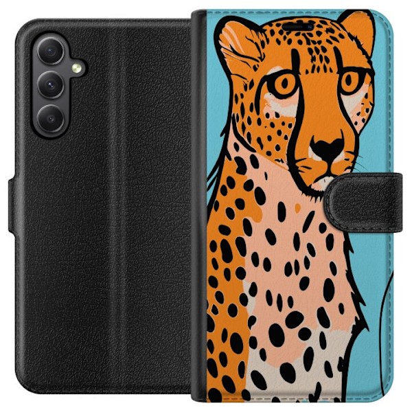 Samsung Galaxy S23 FE Lommeboketui Overrasket Leopard