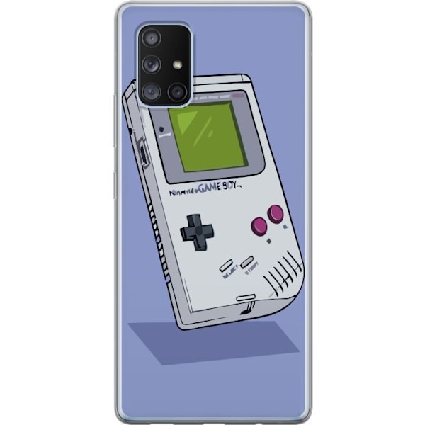 Samsung Galaxy A71 5G Gjennomsiktig deksel Game Boy Lilla