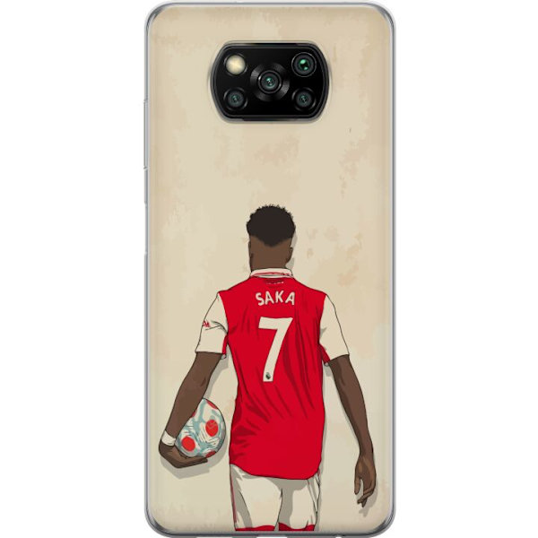 Xiaomi Poco X3 NFC Läpinäkyvä kuori Arsenal FC Jalkapallo Arsenal FC Motiivi Pelaaja Premier League Englanti Suosittu Urheilulaji Jalkapallotähti