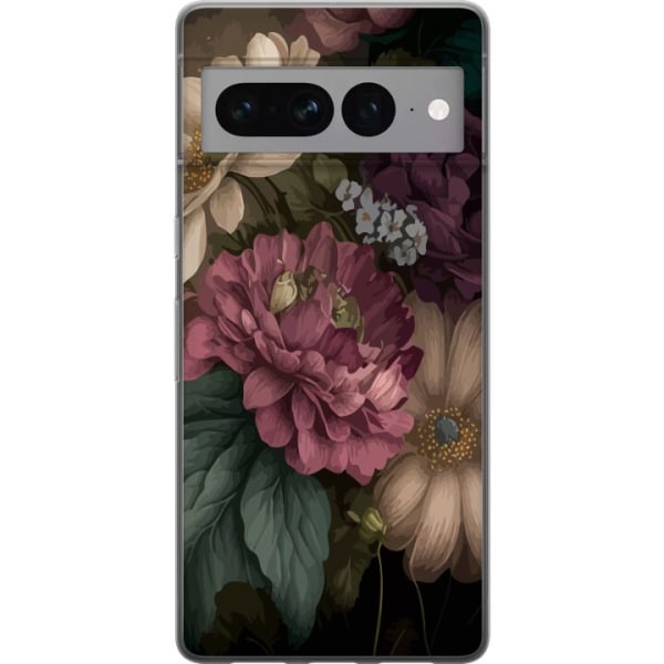 Google Pixel 7 Pro Gennemsigtig cover Blomster
