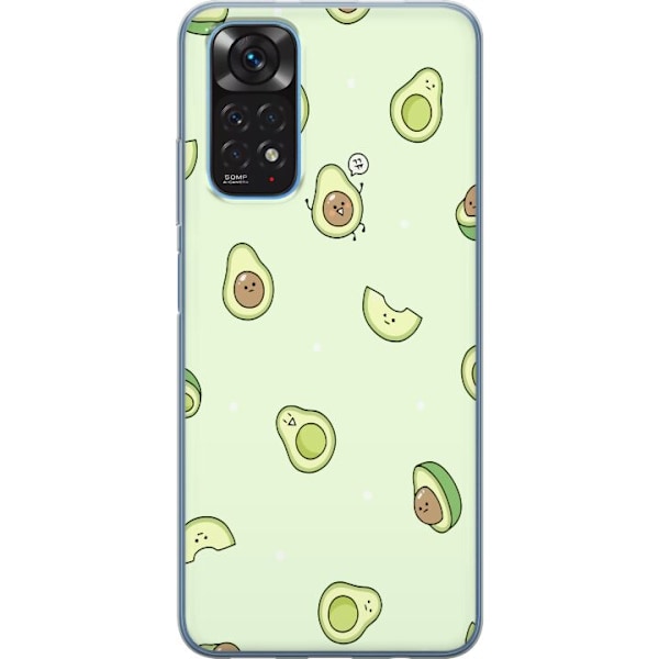 Xiaomi Redmi Note 11 Läpinäkyvä kuori Iloinen Avokado