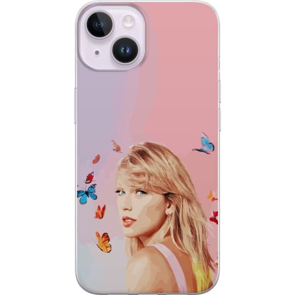 Kompatibelt Mobildeksel til Apple iPhone 14 Taylor Swift Sommerfugler