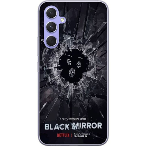 Samsung Galaxy A54 Genomskinligt Skal Black Mirror Sci-Fi Netf