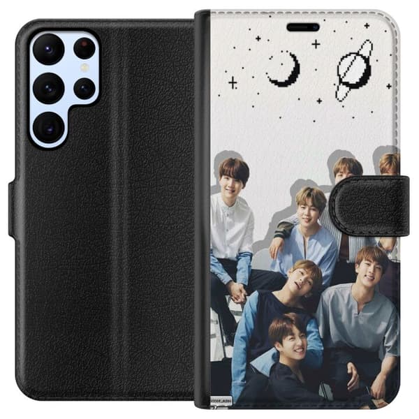 Kompatibelt Plånboksfodral till Samsung Galaxy S22 Ultra 5G K-POP BTS