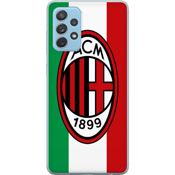 Samsung Galaxy A52 5G Genomskinligt Skal AC Milan