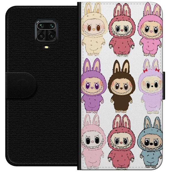 Xiaomi Redmi Note 9S Lompakkokotelo Labubu Pink Monster - Popk