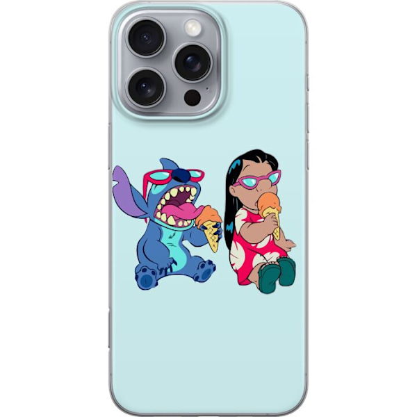 Apple iPhone 16 Pro Max Gennemsigtig cover Lilo & Stitch