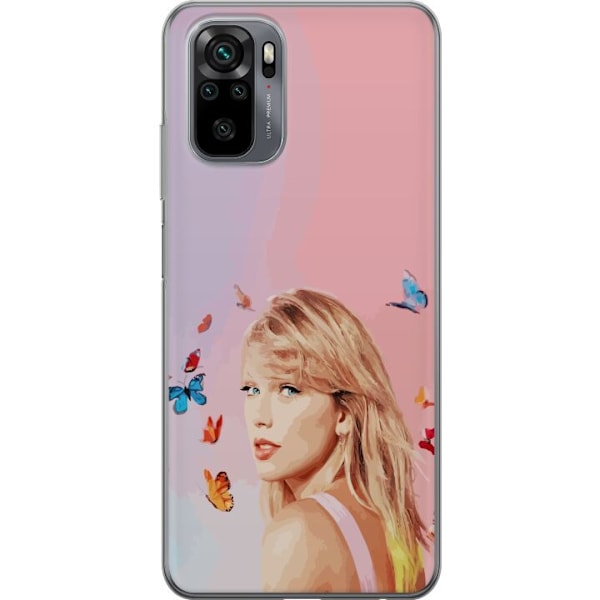 Xiaomi Redmi Note 10S Genomskinligt Skal Taylor Swift Fjärill