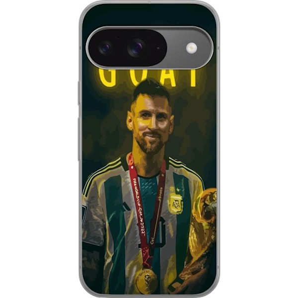 Google Pixel 9 Pro Läpinäkyvä kuori Vuohi Messi