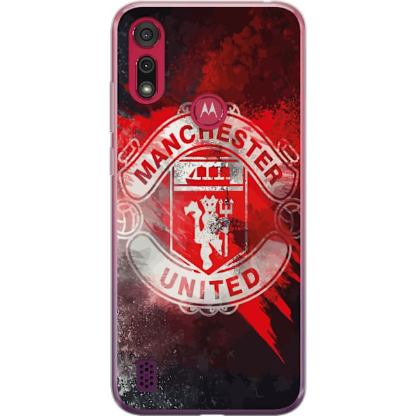 Motorola Moto E6s (2020) Gennemsigtig cover Manchester United