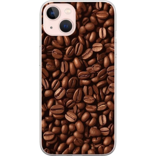 Kompatibelt Mobilskal till Apple iPhone 13 Kaffebönor närbild brun