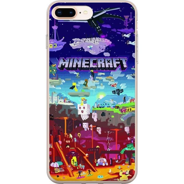 Kompatibel Mobilcover til Apple iPhone 8 Plus MineCraft