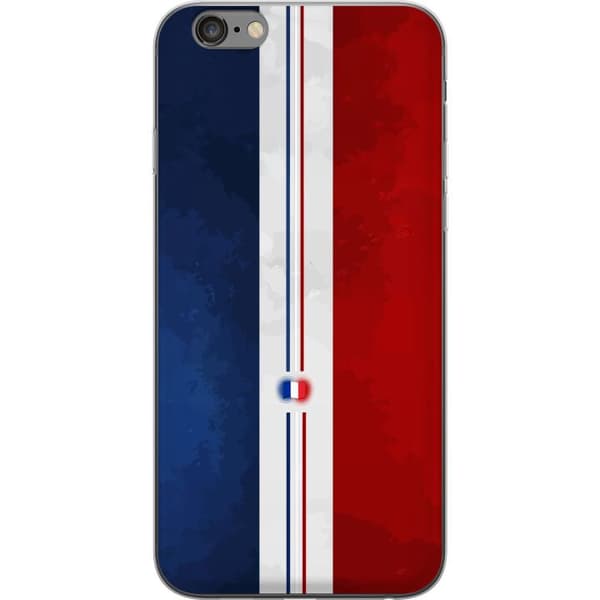 Kompatibelt Mobildeksel til Apple iPhone 6s Plus Minimalistisk fransk flagg med rene linjer og flaggsymbol blå