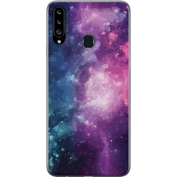 Samsung Galaxy A20s Läpinäkyvä kuori Nebula