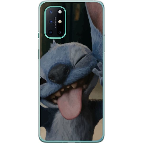 OnePlus 8T Genomskinligt Skal Stitch Söt Alien – Blå Favorit från Yttre Rymden