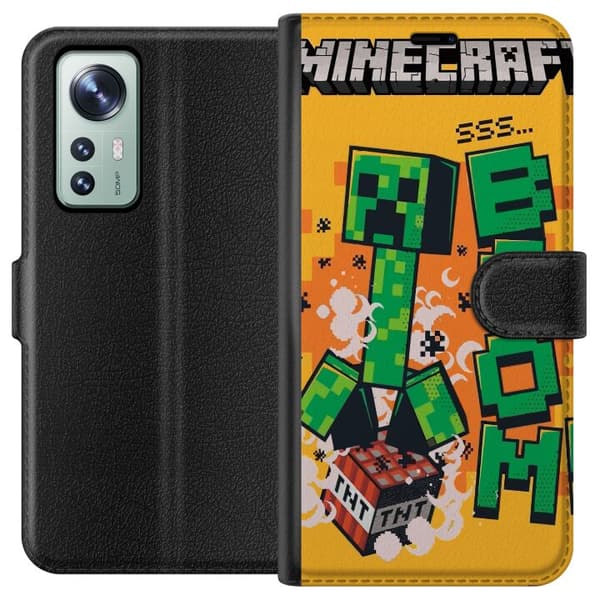 Kompatibelt Plånboksfodral till Xiaomi 12 Minecraft Boom
