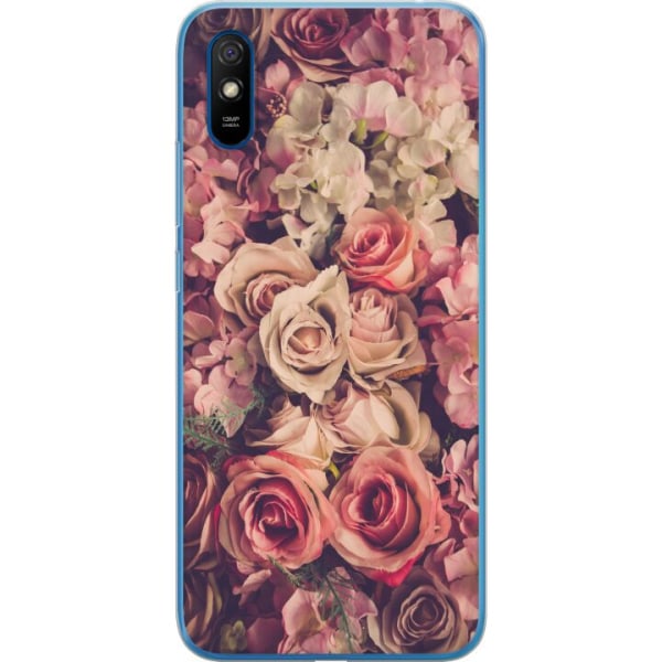 Xiaomi Redmi 9A Gennemsigtig cover Blomster