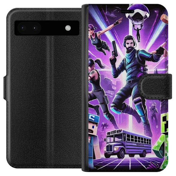 Google Pixel 6a Lommeboketui Fortnite vs Minecraft