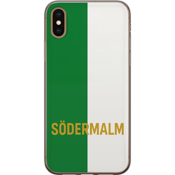 Apple iPhone XS Max Gennemsigtig cover Södermalm - fodbold