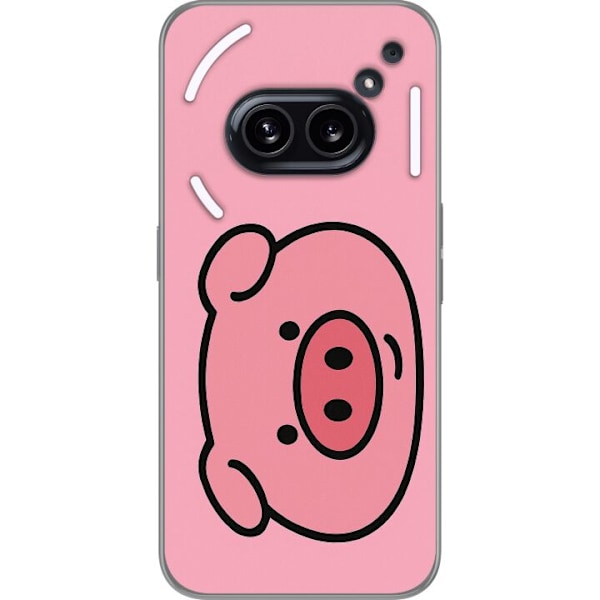 Nothing Phone (2a) Läpinäkyvä kuori Kawaii Piggy