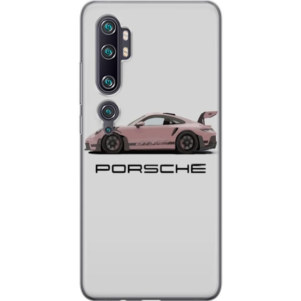 Xiaomi Mi Note 10 Pro Gjennomsiktig deksel Porsche 911 Pink