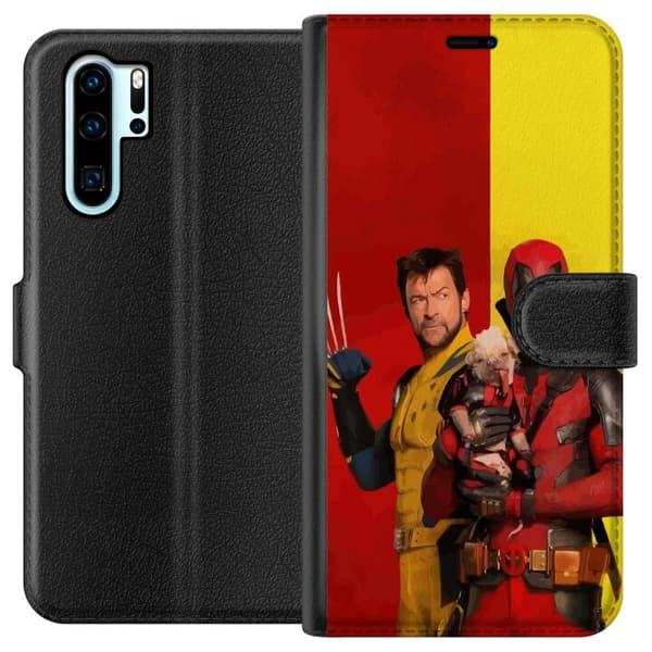 Kompatibel Tegnebogsetui til Huawei P30 Pro Deadpool & Wolverine